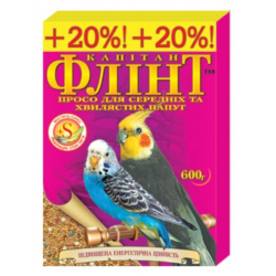 Флинт - корм для попугаев (просо+йод) 500 гр